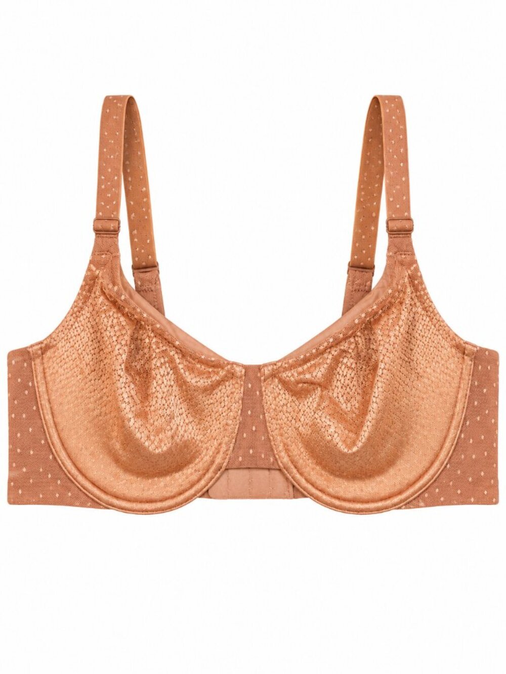 Wacoal Back Appeal Underwire Bra 36C Brown Nude 853303 Full Coverage